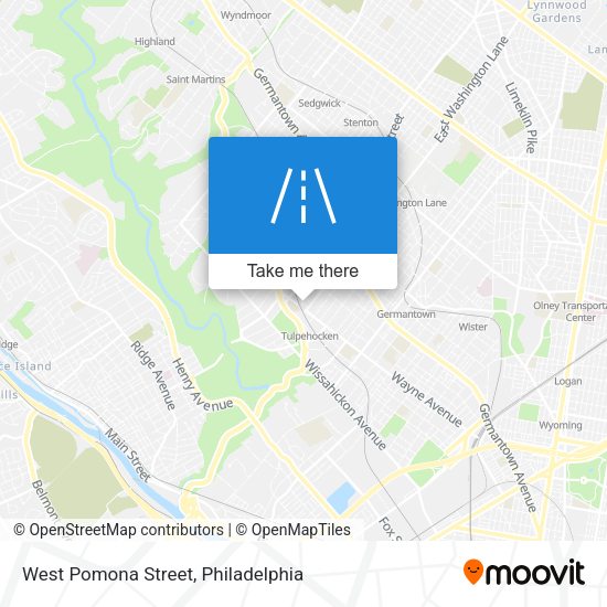 West Pomona Street map