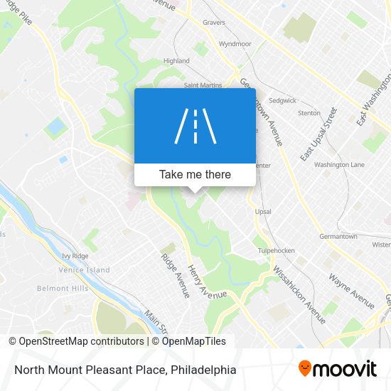 Mapa de North Mount Pleasant Place