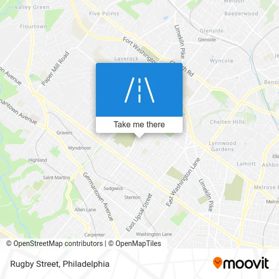 Rugby Street map