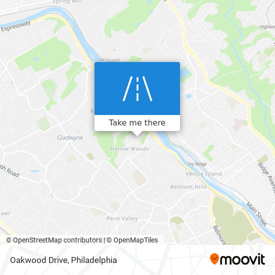 Oakwood Drive map