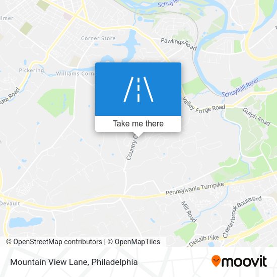 Mountain View Lane map
