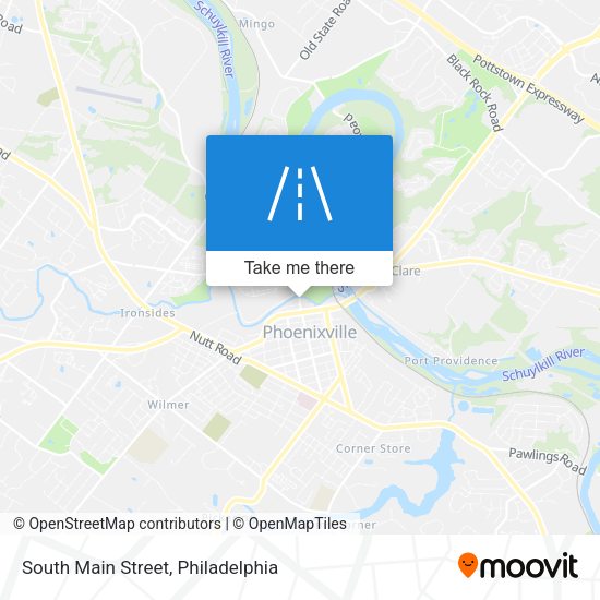 South Main Street map