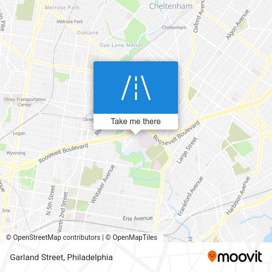 Garland Street map