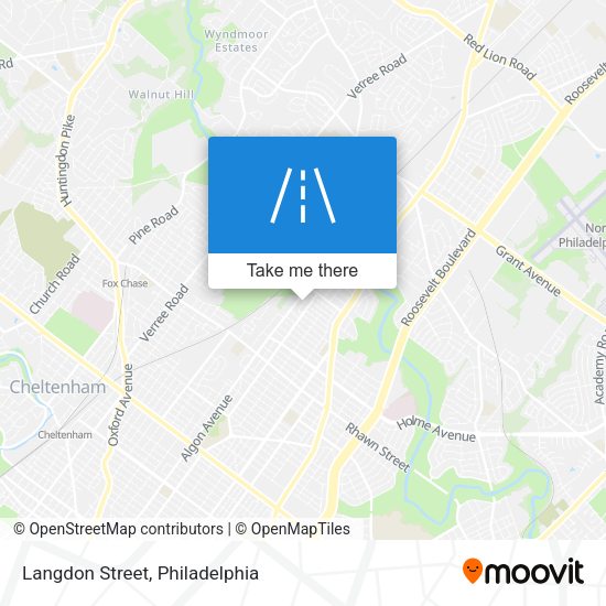 Langdon Street map