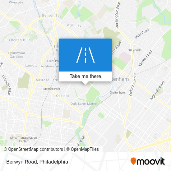 Mapa de Berwyn Road