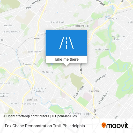 Fox Chase Demonstration Trail map