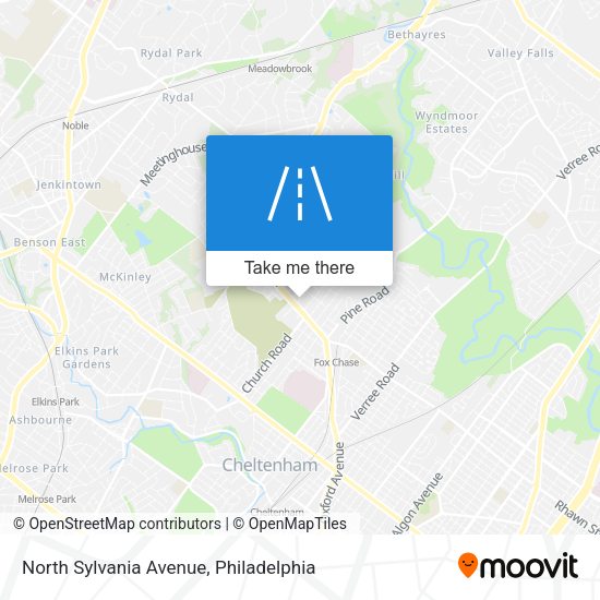 Mapa de North Sylvania Avenue
