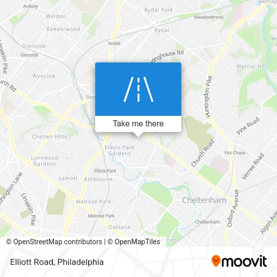Elliott Road map