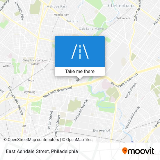 East Ashdale Street map