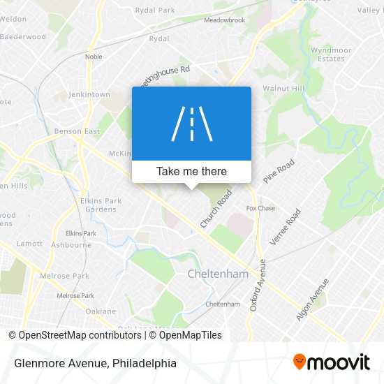 Mapa de Glenmore Avenue