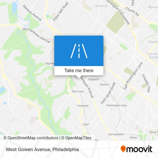 West Gowen Avenue map