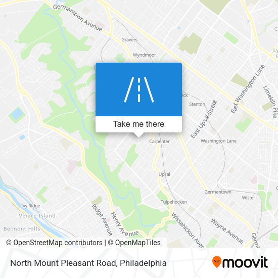 North Mount Pleasant Road map