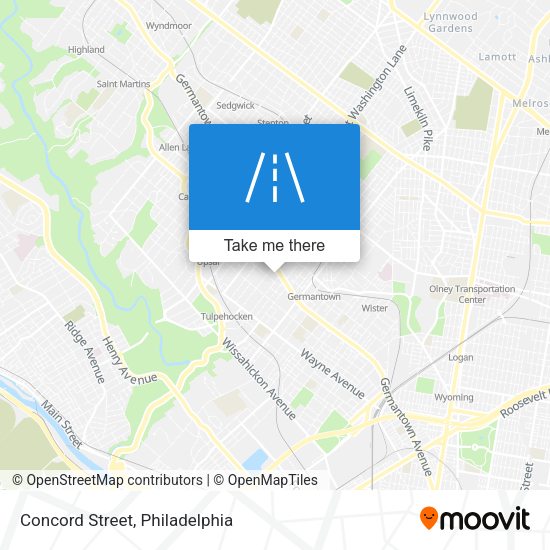 Concord Street map