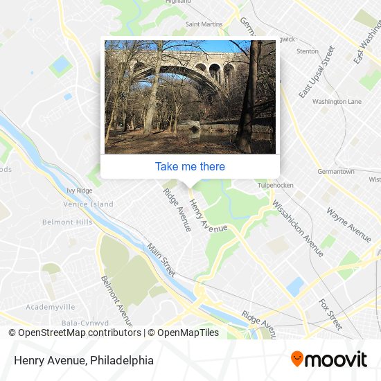 Mapa de Henry Avenue