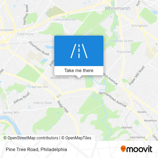 Pine Tree Road map