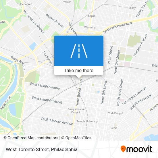 West Toronto Street map