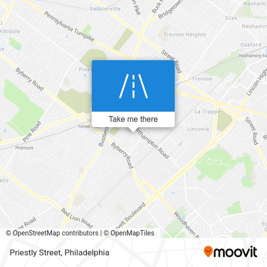 Priestly Street map