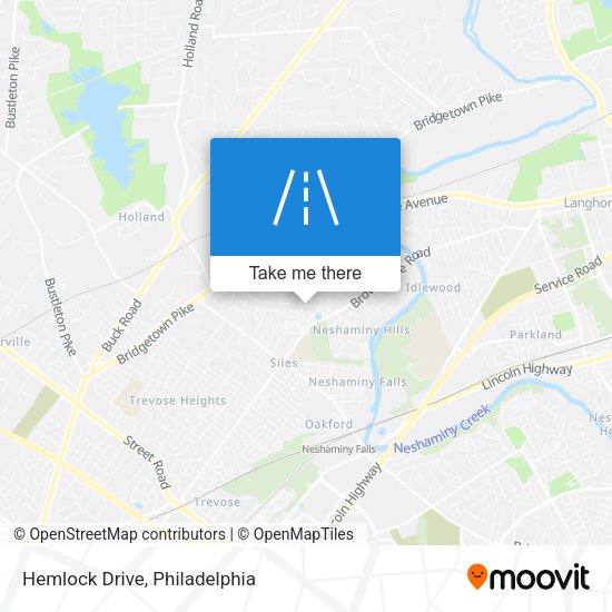 Mapa de Hemlock Drive