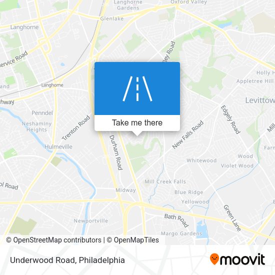Underwood Road map