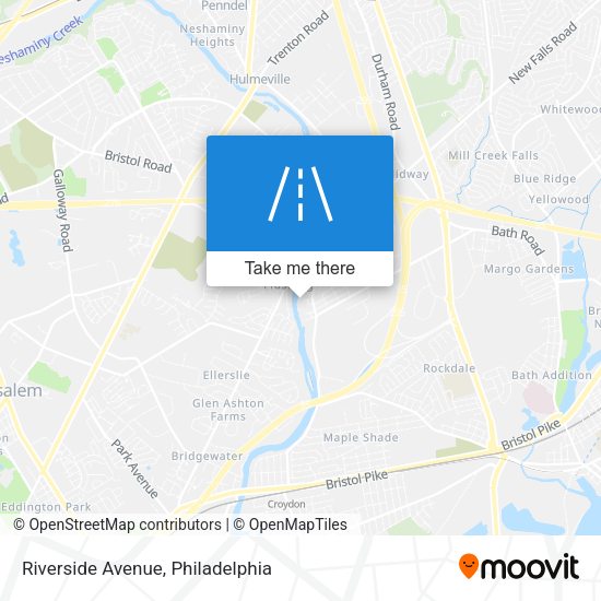 Riverside Avenue map
