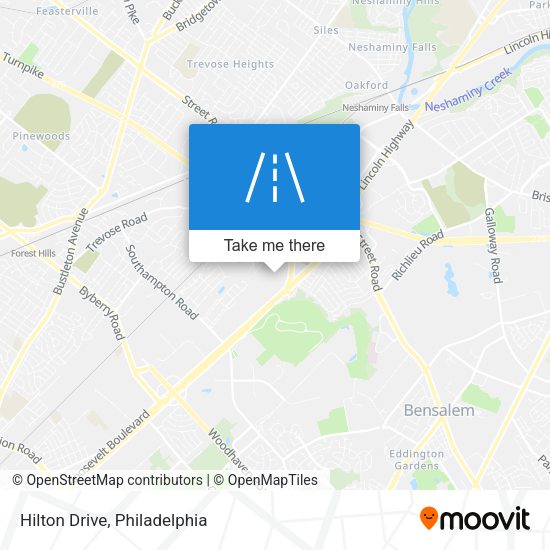 Mapa de Hilton Drive