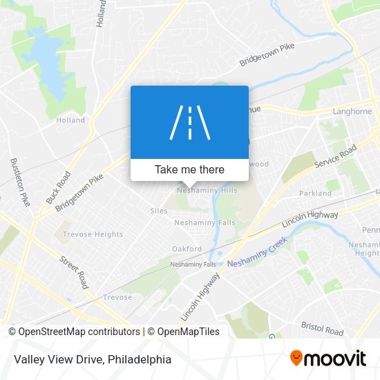 Valley View Drive map