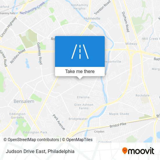 Judson Drive East map