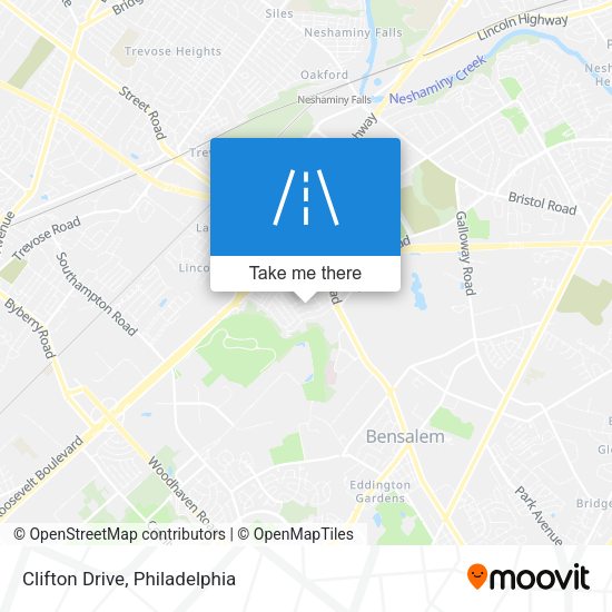 Mapa de Clifton Drive