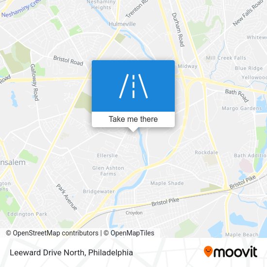 Leeward Drive North map