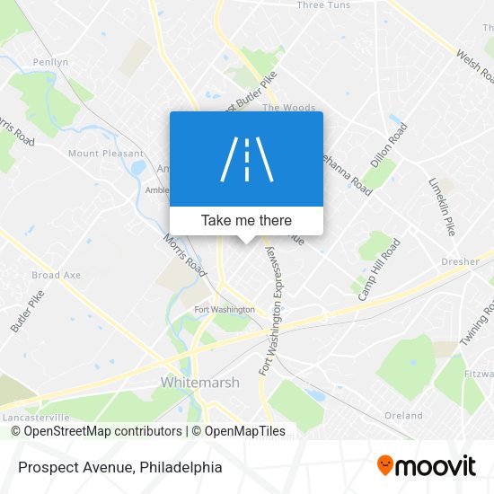Prospect Avenue map