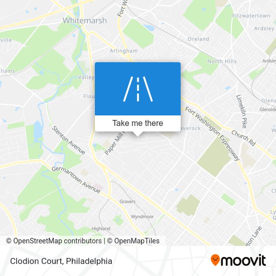 Clodion Court map