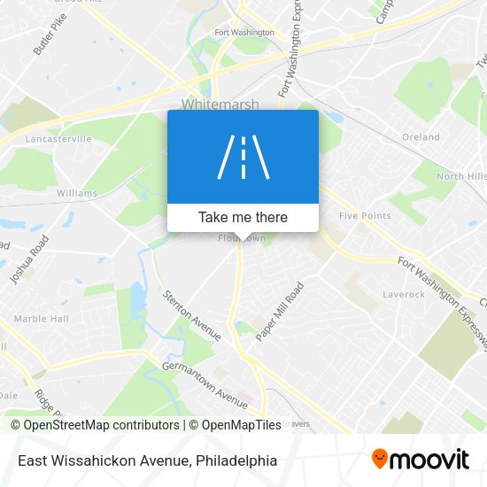 Mapa de East Wissahickon Avenue