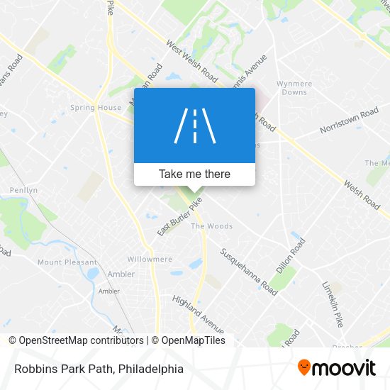 Robbins Park Path map