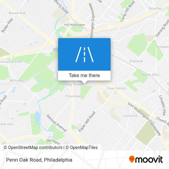 Mapa de Penn Oak Road