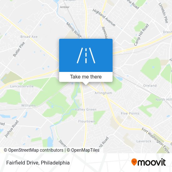 Fairfield Drive map