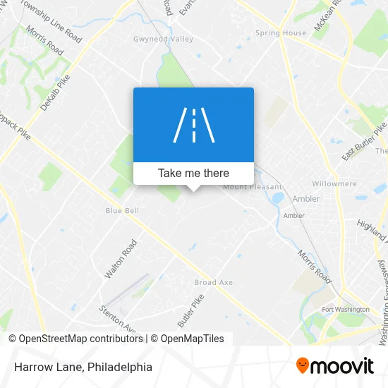 Harrow Lane map