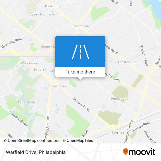 Warfield Drive map