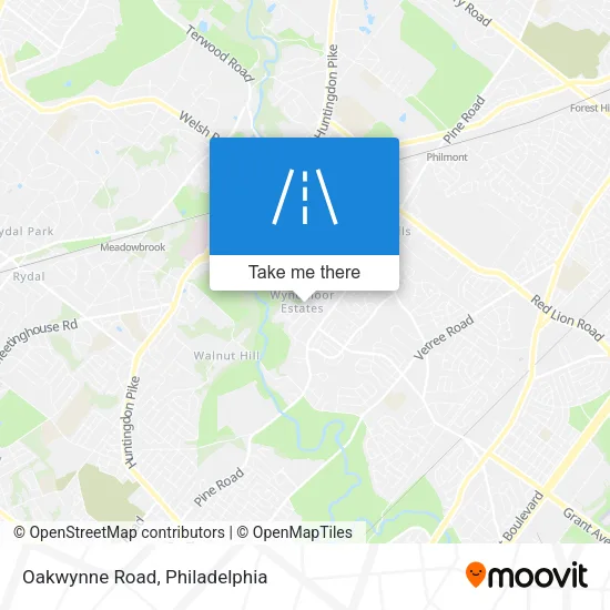 Oakwynne Road map