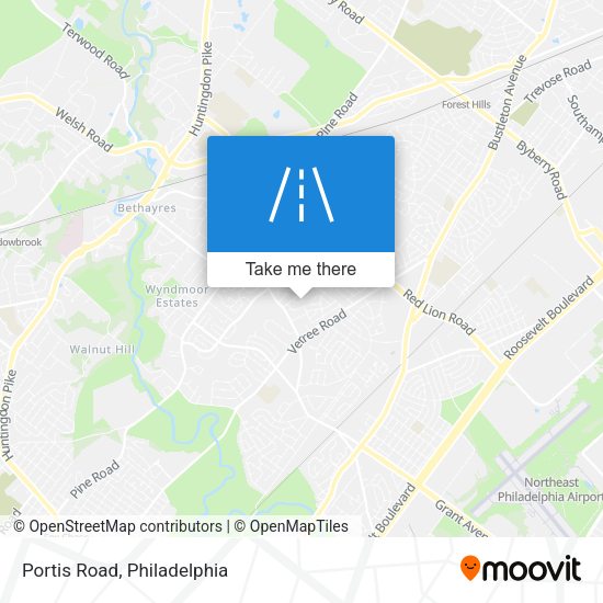 Mapa de Portis Road