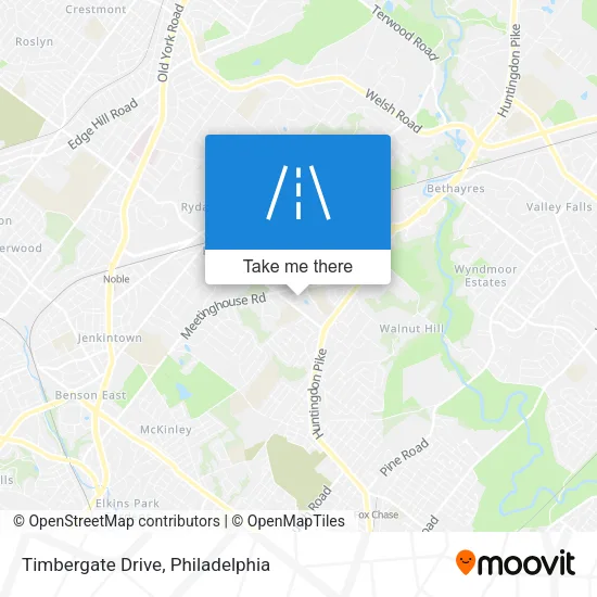 Timbergate Drive map