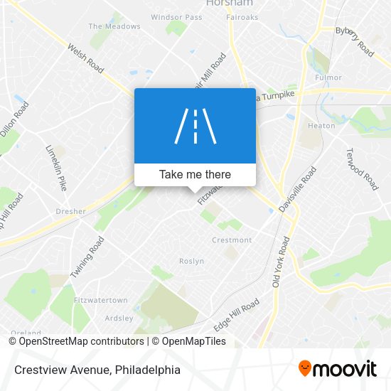 Crestview Avenue map