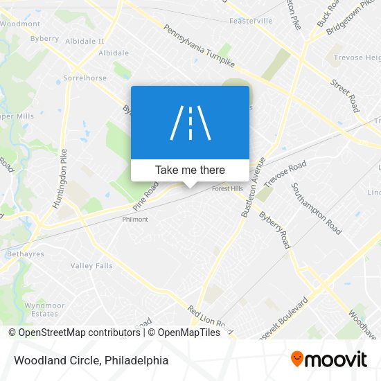 Mapa de Woodland Circle