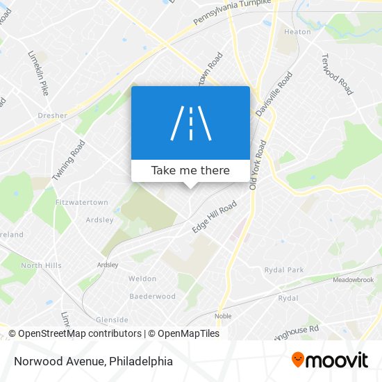 Mapa de Norwood Avenue