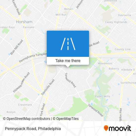 Mapa de Pennypack Road