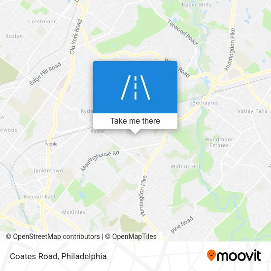 Coates Road map