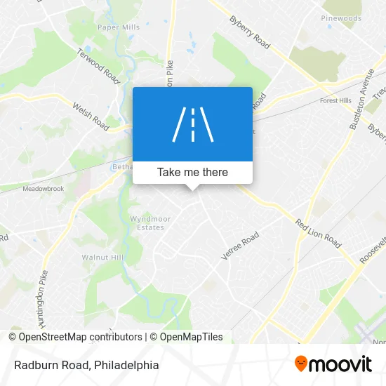 Radburn Road map