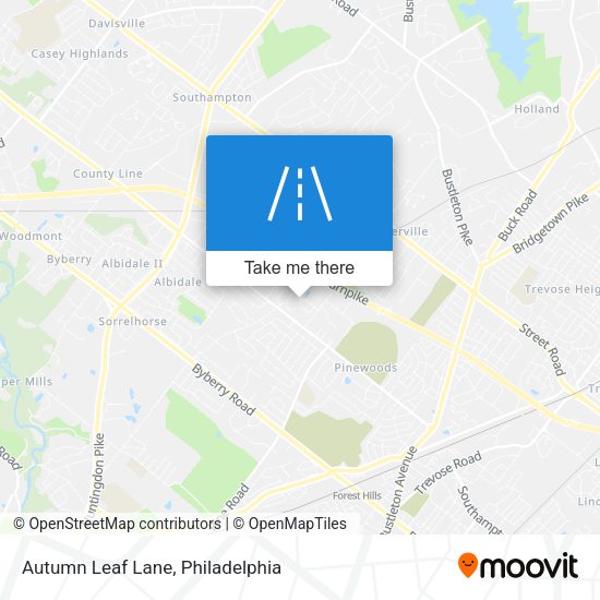 Mapa de Autumn Leaf Lane