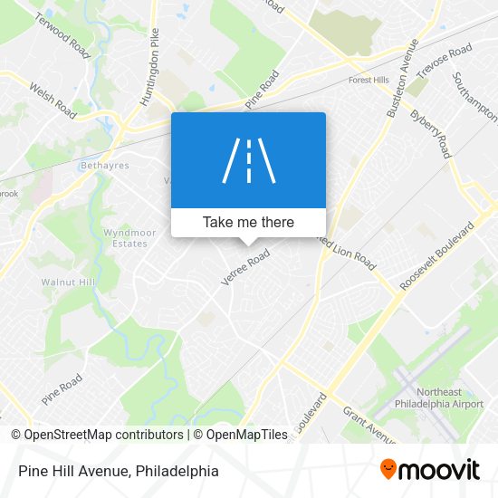 Mapa de Pine Hill Avenue