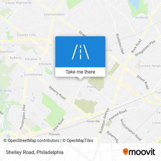 Mapa de Shelley Road
