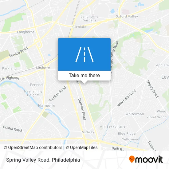 Spring Valley Road map